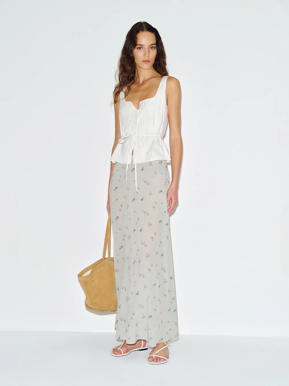 Reformation Floral Abbie Skirt